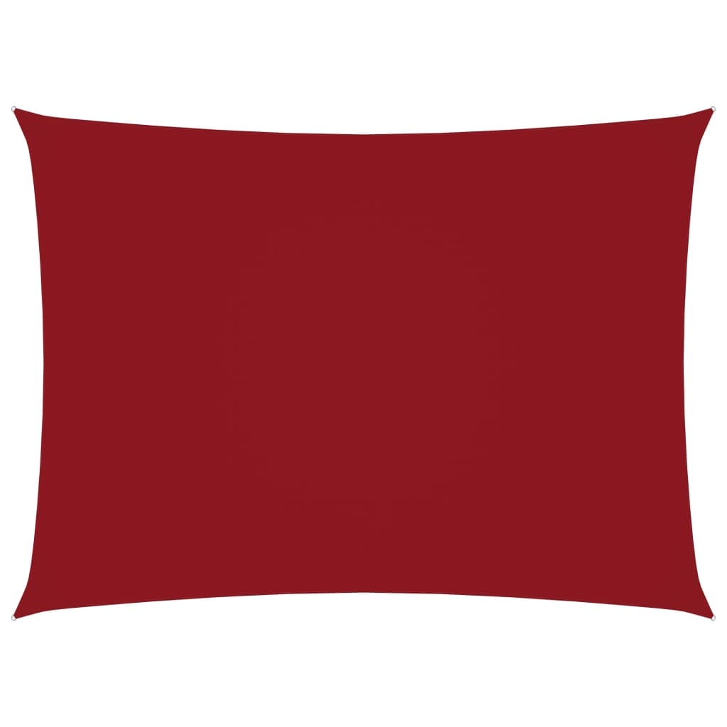 vidaXL Sonnensegel Oxford-Gewebe Rechteckig 4x6 m Rot
