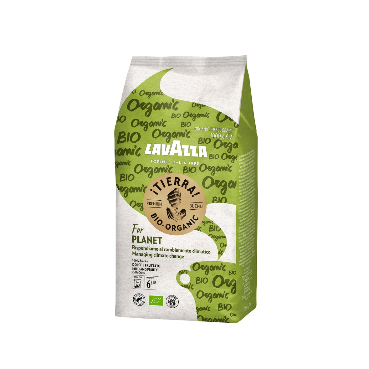 Lavazza Bio-Kaffee Tierra for Planet ganze Bohnen(1 kg)