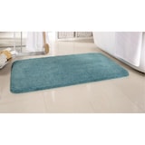 thumbnail of Badvorleger Duschvorleger Badteppich Bettvorleger 65 x 110 cm XL Flausch Rauchblau-Grün