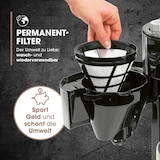 thumbnail of Barista Kaffeemaschine mit Mahlwerk inkl. Glaskanne - 12 Tassen für Bohnen & Pulver - 1.5l Kaffeekanne - 900W Edelstahl/Schwarz