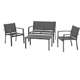 thumbnail of Salon de jardin CEBU - Structure Acier - 4 personnes - Gris AUCUNE