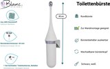 thumbnail of *SALE* Toilettenbürste Designer Blanc, Wandmontage, hängend, geschlossen, verschiedene Designs : Farbe - Weiß (mit verchromten Elementen)