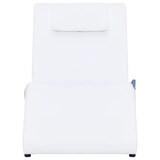 thumbnail of vidaXL Massage-Chaiselongue mit Kissen Weiß Kunstleder