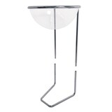 thumbnail of Danieli - Bancarella Espositore da Terra con Cesto Trasparente, Base in Metallo Cromato Lucido e Porta Avvisi