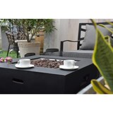 thumbnail of MODENO Gas Feuertisch Aurora Feuerstelle aus Beton - für Garten, Balkon and Terrasse, wetterbeständig, Schwarz 87x87x36cm