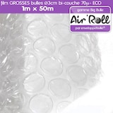 thumbnail of Lot de 20 rouleaux de film GROSSES BULLES d'air largeur 1m x longueur 50m - gamme Air'Roll  ECO
