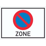 thumbnail of Beginn Eingeschränktes Haltverbot Symbol Schild A2 (420x594mm)
