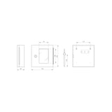 thumbnail of Boite à clés vitrée murale, acier, vitre interchangeable, 170x175x55mm, 2 clés, rouge - THIRARD