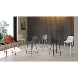 thumbnail of Frida - Hocker aus weißem Polypropylen - 2er-Set