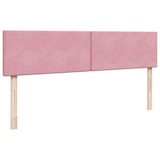 thumbnail of vidaXL Ottoman-Bett mit Matratzen & LEDs Rosa 160x200 cm Samt