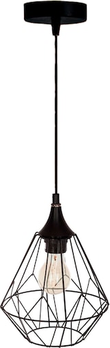 thumbnail of WellHome - Schwarze Metall-Deckenleuchte 19x27cm