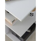 thumbnail of Computertisch WL5.757 Weiß Schreibtisch 82 x 60 x 76 cm, Kleiner Laptop PC Tisch Büro ohne Rollen, Bürotisch mit Ablage, Arbeitstisch Klein Nähtisch