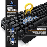thumbnail of Titanwolf Tastatur-, Maus- und Mauspad Spar Set, Mechanisches Keyboard, Mouse & Mousepad Gaming Bundle