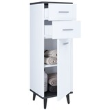 thumbnail of VCM Badmöbel Midischrank Landos Weiß / Anthrazit H. 97 x B. 32 x T. 28 cm