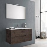 thumbnail of Composizione Bagno Sospesa Effetto Pietra 100cm - Marrone Effetto Pietra
