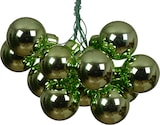 thumbnail of 144 Glaskugeln am Draht 2,5cm Weihnachtskugeln Spiegelbeeren glänzend - kleine Dekokugeln Christbaumschmuck Weihnachtsdeko Grüntee
