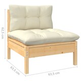thumbnail of vidaXL 12-tlg. Garten-Lounge-Set mit Creme Kissen Massivholz Kiefer