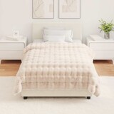 thumbnail of vidaXL Kunstfell Kaninchenfell Decke Olite 4 pcs Beige 130 x 150 cm