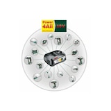 thumbnail of Akku-Teleskop-Hochentaster UniversalChainPole 18, mit 1 x PBA 18V 2.5 Ah Akku