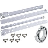 thumbnail of 1 Paar Schubladenschienen 350mm Teilauszug Rollenführung Weiß Professional Schubladenauszug Schienen