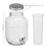 thumbnail of Getränkespender Glas Zapfhahn 4L