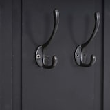 thumbnail of Set di 2 appendiabiti T33, appendiabiti a parete, pannello appendiabiti, ganci a muro in legno 109x28x4cm ~ laccato grigio scuro