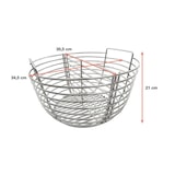thumbnail of Patton RVS Houtskoolmand voor 20" en 21" large kamado - 35,5 x 34,5 x 21 cm