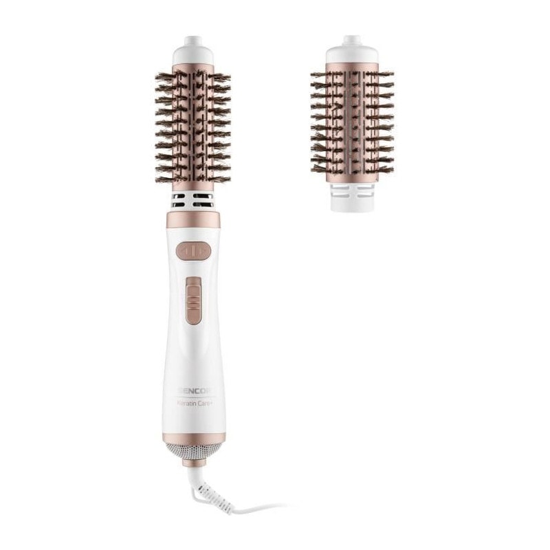 Brosse A Air Chaud - Sencor - Shs 0910gd - 1000 W - Rotation Automatique - Or / Blanc