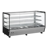 thumbnail of METRO PROFESSIONAL Vitrine chauffante GHV1200R, inox/verre, 121.9 x 56.8 x 68.6 cm, 210  L, temp. : 30 à +90°C, 1800 W, 3 étagères, argenté