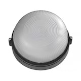 thumbnail of GLOUPIE Plafoniera Da Esterno Tonda A Parete Livigno, IP44 60 W, D. 19 x H 9,2 Cm, Corpo In Alluminio Nero E Calotta In Vetro