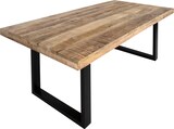 thumbnail of Esstisch Mango Massiv naturfarben 280 x 100 cm U-Gestell schwarz RIO