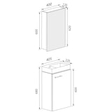thumbnail of Badkamermeubel wastafel Slito H. 130 x. 41 x j. 22 cm Honingeik