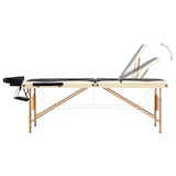 thumbnail of Helloshop26 - Klappbare Massageliege 3-teilig schwarzes und beiges Holz 02_0001832