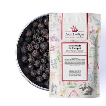 TERRE EXOTIQUE Poivre de Kampot IGP noir, 250 g