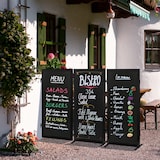 thumbnail of Securit® Gehwegtafel "Multiboard" – Schwarz – Modulare Schiefertafel – 115x60cm