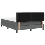thumbnail of vidaXL Boxspringbett mit Kopfteil Dunkelgrau 160 x 200 cm Stoff