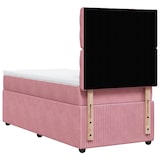 thumbnail of vidaXL Boxspringbett mit Matratze Rosa 90x200 cm Samt