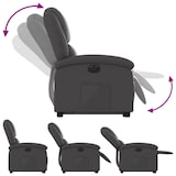 thumbnail of vidaXL Relaxsessel mit Aufstehhilfe Elektrisch Grau Echtleder