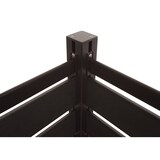 thumbnail of PROREGAL Alu Mülltonnen-Zaun | HxBxT 130x110x6cm | Basiselement Mülltonnenverkleidung | Anthrazit | Holzoptik erweiterbar