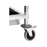 thumbnail of Servierwagen, Küchenwagen, Abräumwagen 2 Böden 950x500x950mm Edelstahl