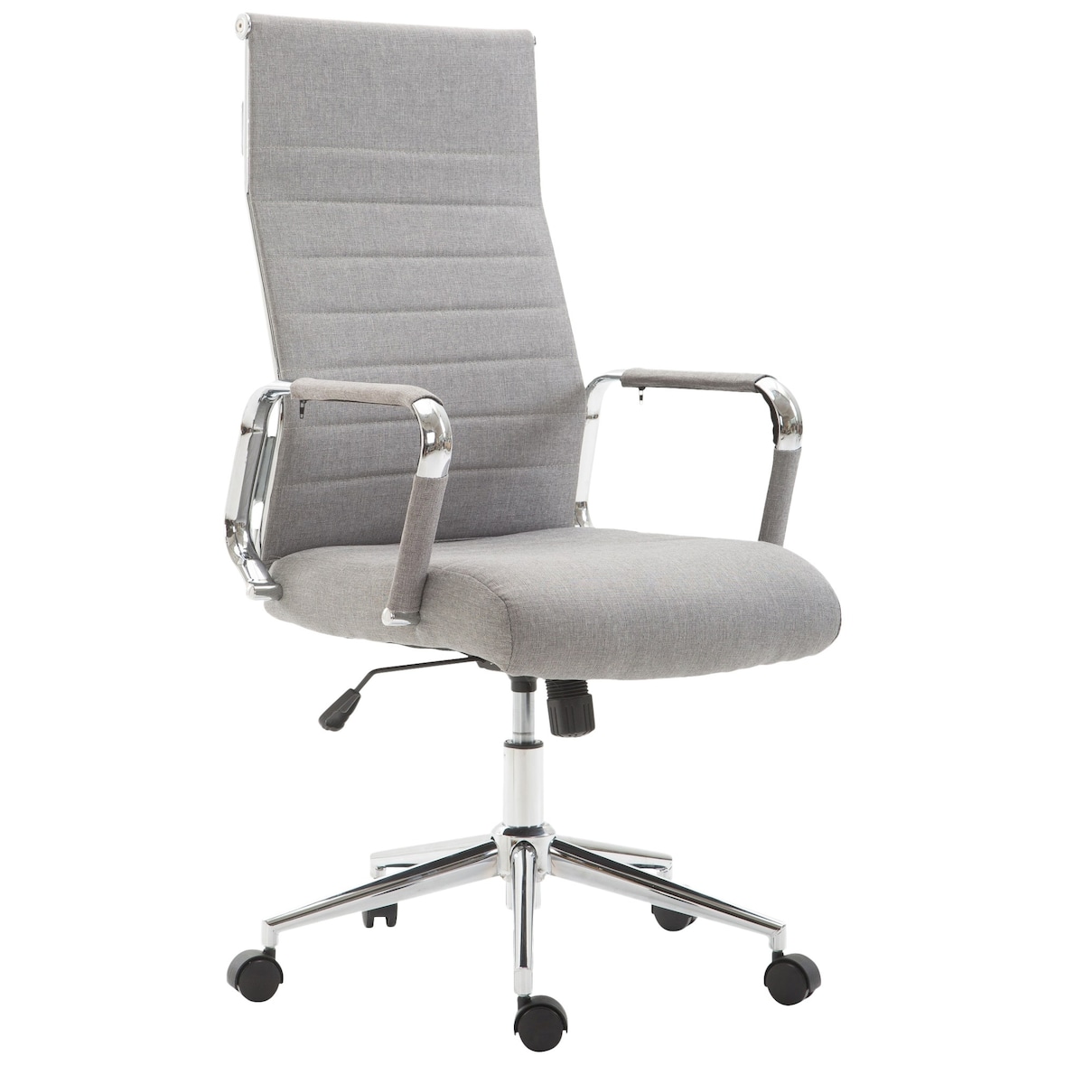 Sedia ufficio KOLUMBUS in tessuto grigio