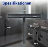 thumbnail of WENKO Badezimmerwischer Silikon Mod. Mola Schwarz, Edelstahl ummantelt mit Silikon