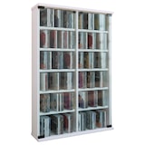 thumbnail of Roma Regal 2 Glastüren, CD-Turm 12 Fächer weiß.