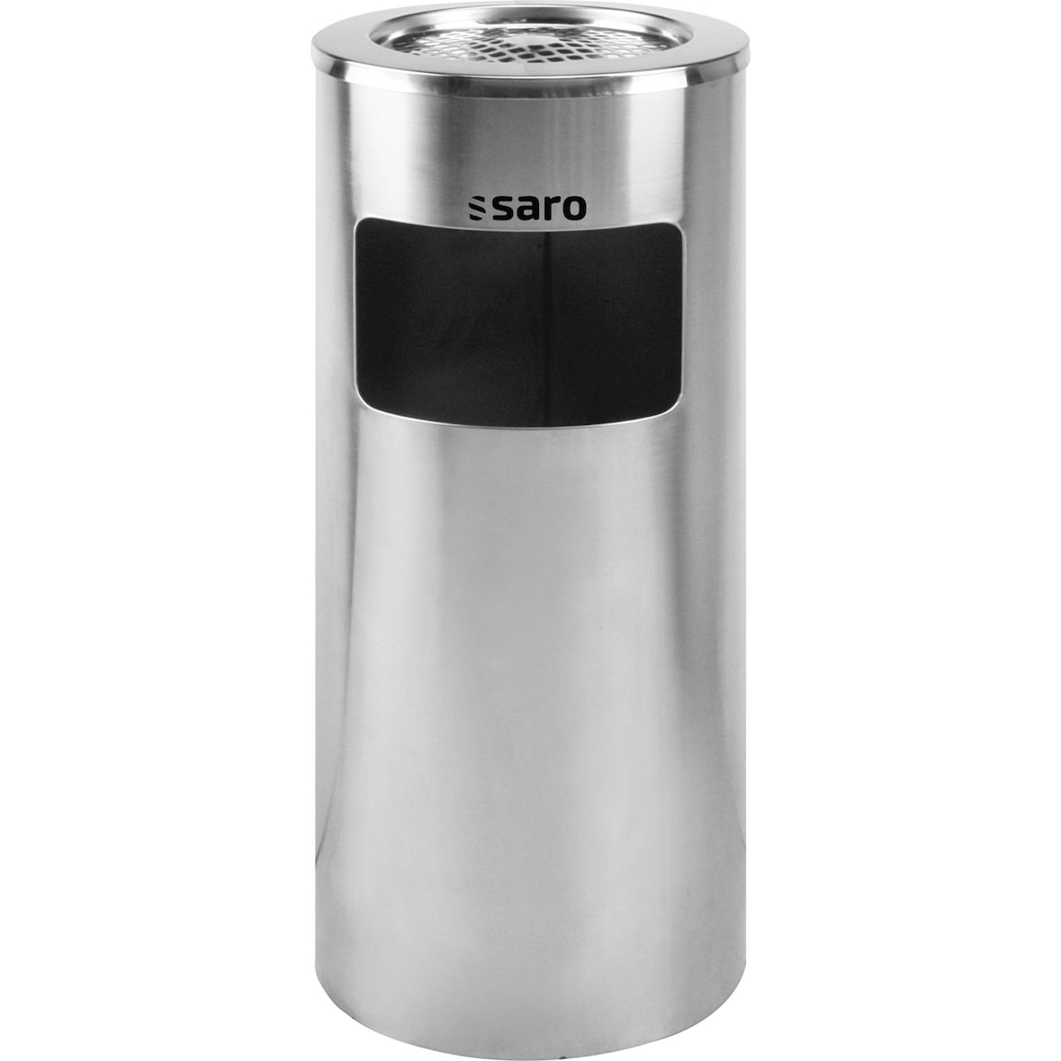 Saro Standaschenbecher mit intrgriertem Mülleimer 20 Liter aus Edelstahl