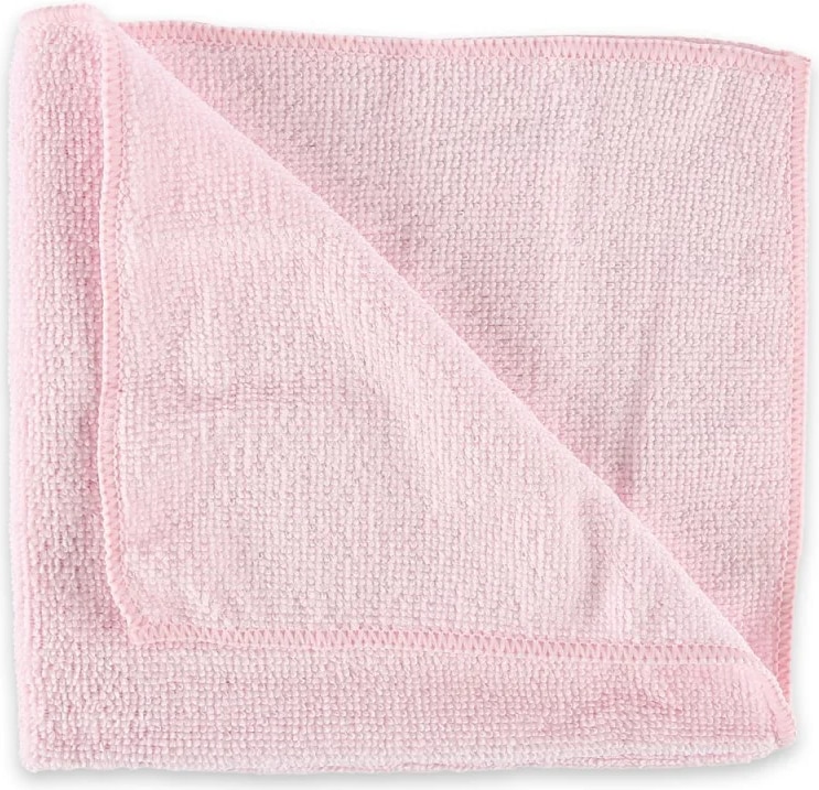 Mikrofasertücher für Flüssigkeiten Premium aus Polyester/Polyamid Rosa 10 Stück