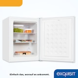 thumbnail of Exquisit Mini Gefrierschrank GB60-150E weiss | 42 l Nutzinhalt | Klein und kompakt | Türanschlag wechselbar | Gefrieren