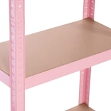 thumbnail of Scaffalatura Metallica Modulare con 4 Ripiani 240kg 60x30x148cm Rosa 7house