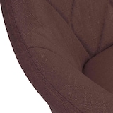 thumbnail of Banco de bar em tecido Lazio marrom/cromo