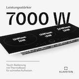 thumbnail of Delicatessa 80 Einbaukochfeld Induktion 3 Zonen 7400W Glaskeramik Schwarzes Glas