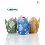 thumbnail of Muffin Tulip Cups, Einweg Papier- Backform, Winter, 160x160x50mm, 4x250 Stk, to go, take away